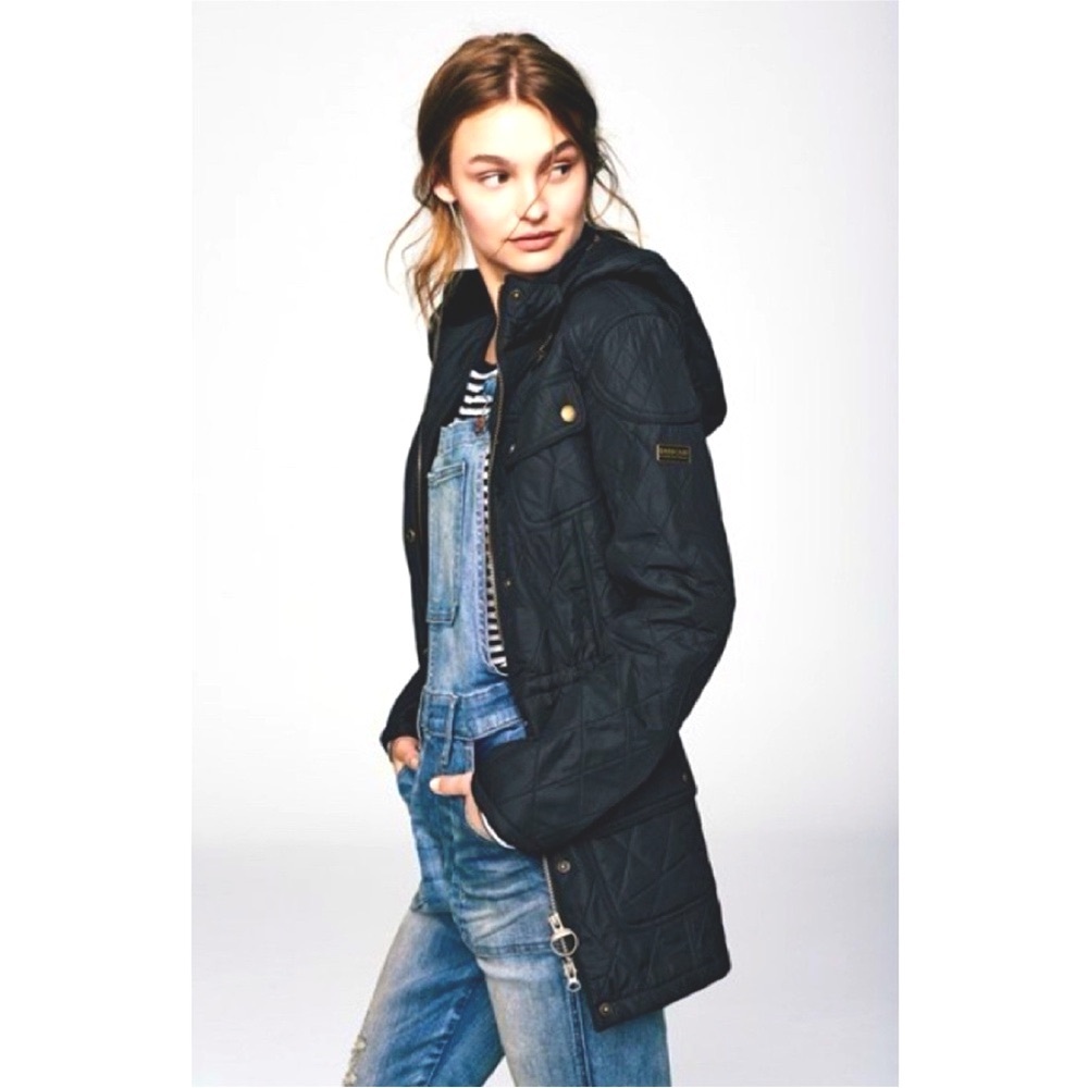 Barbour Quilted Hooded Arrow Jacket-10 - Picture 6 of 14